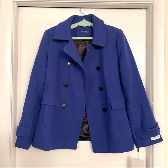 Calvin Klein Double Breasted Peacoat NWT - Picture 5 of 10